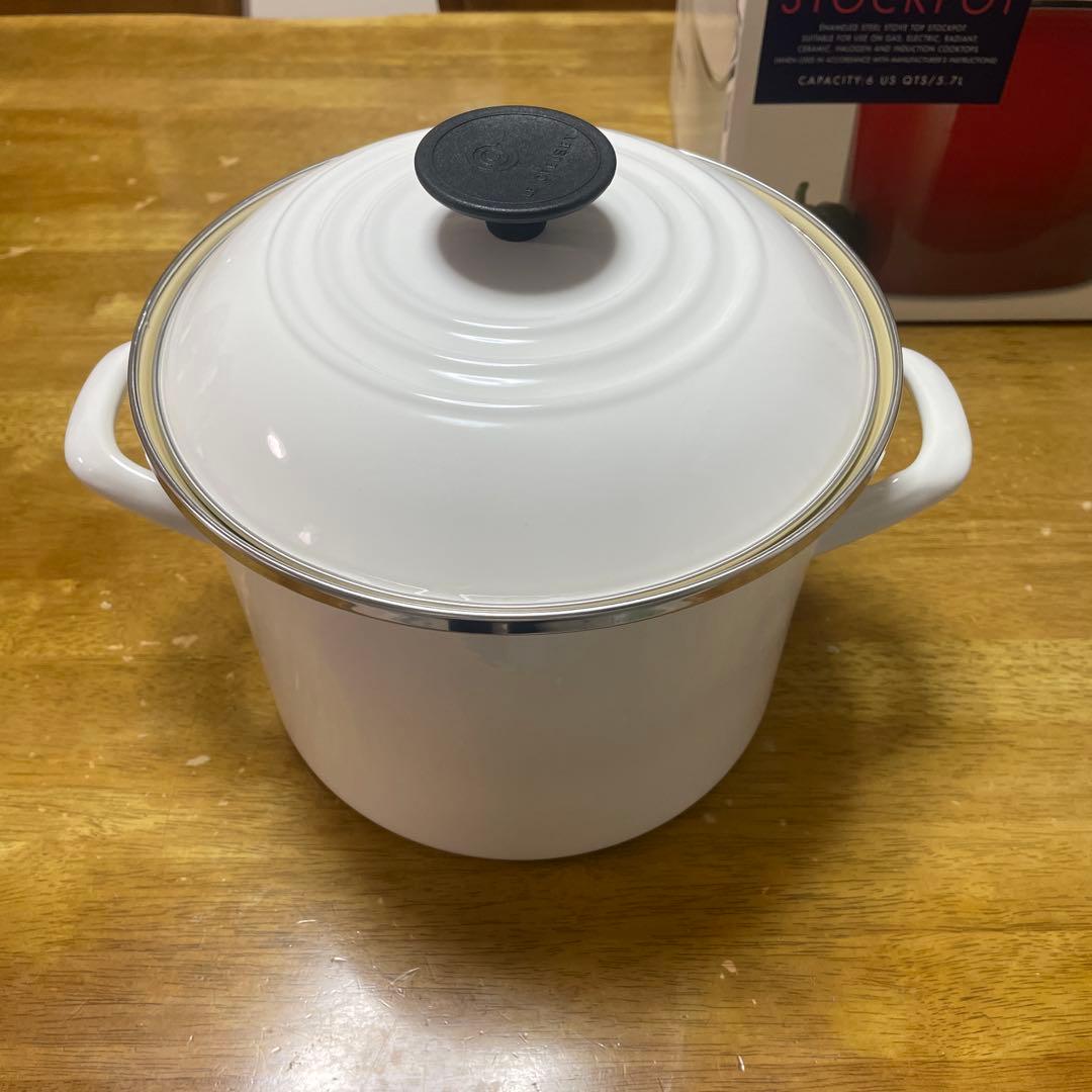 LE CREUSET STOCKPOT ホワイト 5.7L