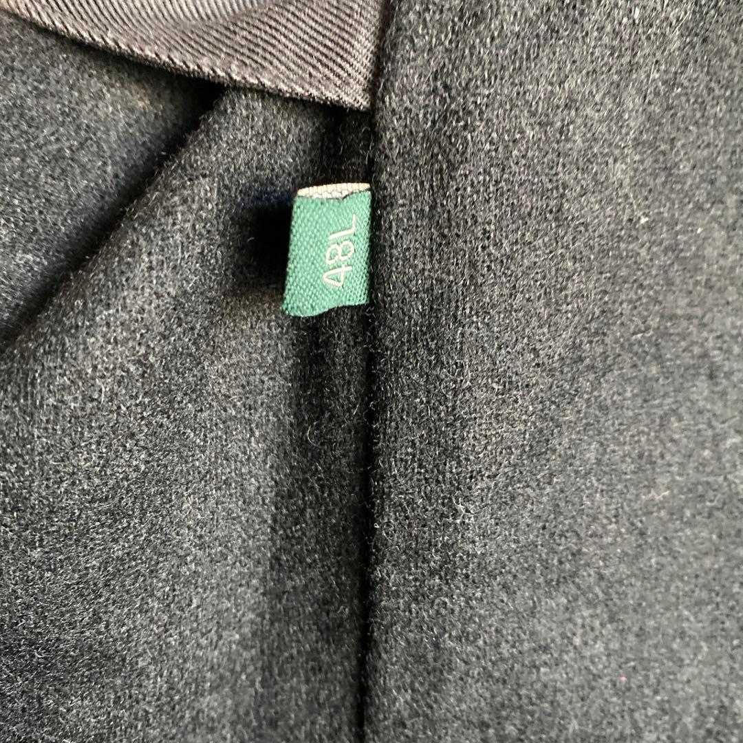 90s〜 Laure Ralph Lauren ステンカラーコート 墨黒 48L