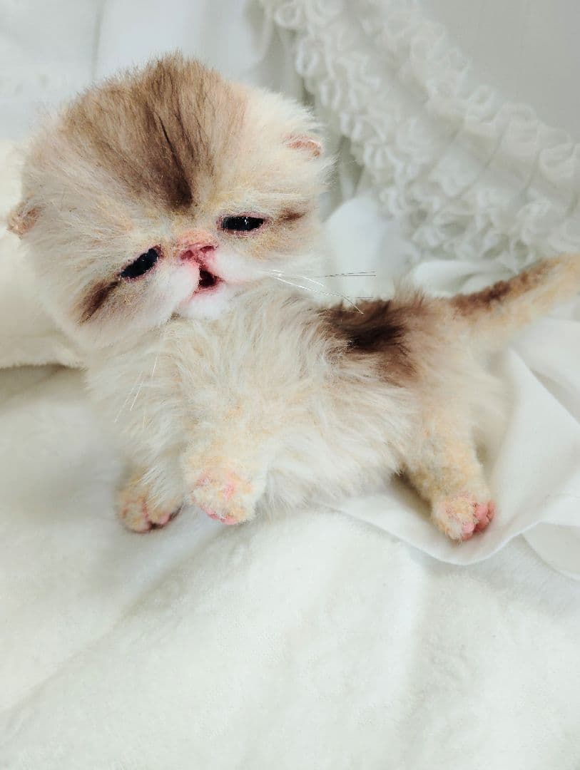 生後２週間♡ふにゃくた♡子猫ちゃん♡アートドール♡ぬいぐるみ♡