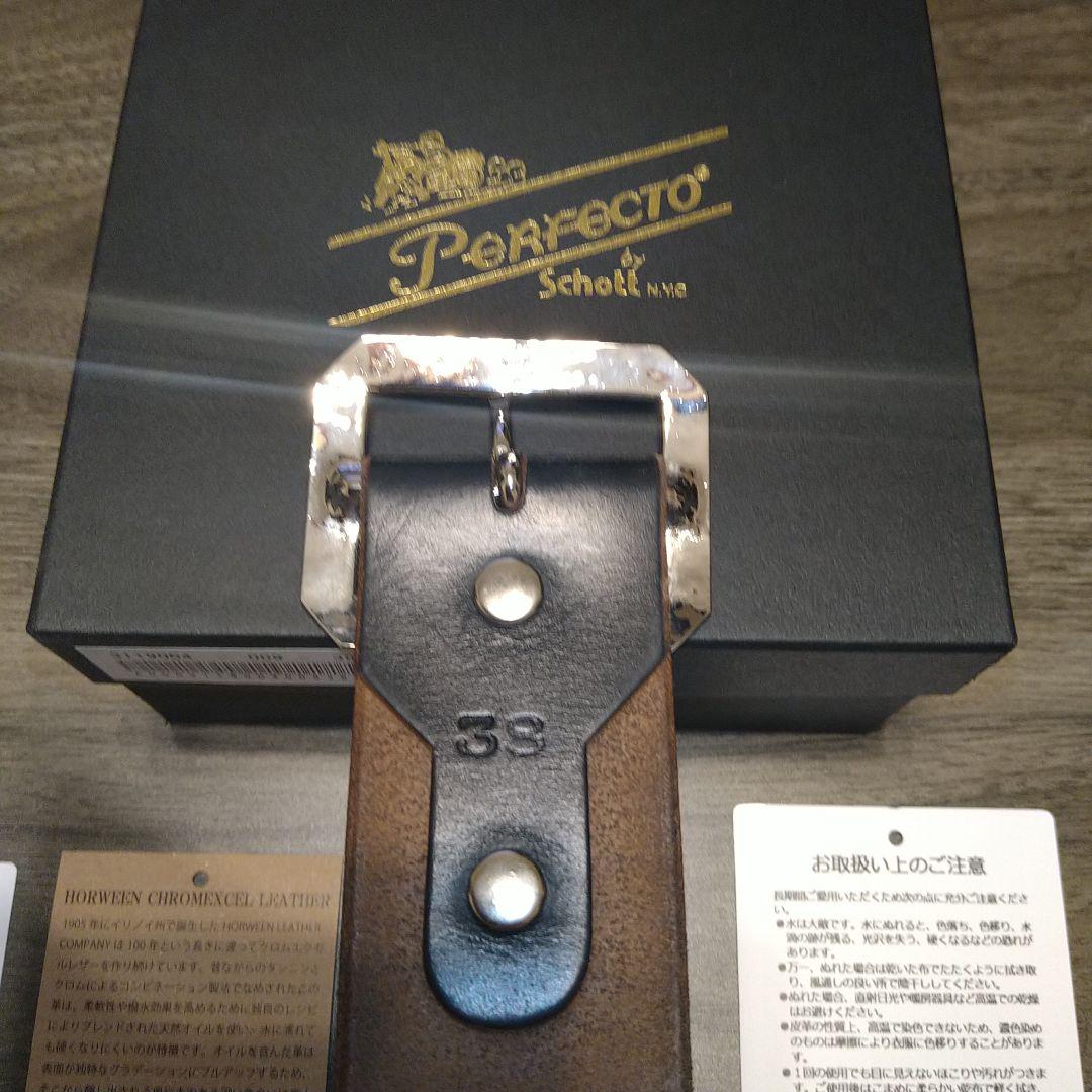 Schott PERFECT BELT ショット パーフェクトベルトブラック38