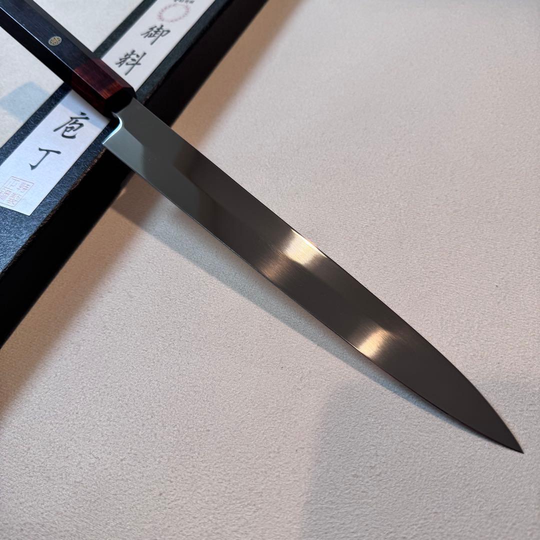 270mm 柳刃包丁 鏡面　黒檀紫檀八角柄 刺身包丁 全鋼 和包丁