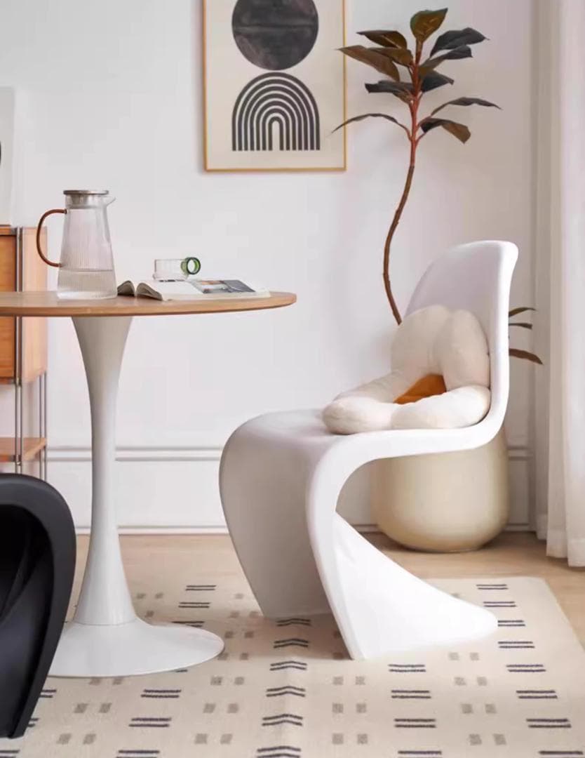 単品 白 モダンチェア パントンチェア リプロダクト 屋外 屋内 積み重ね