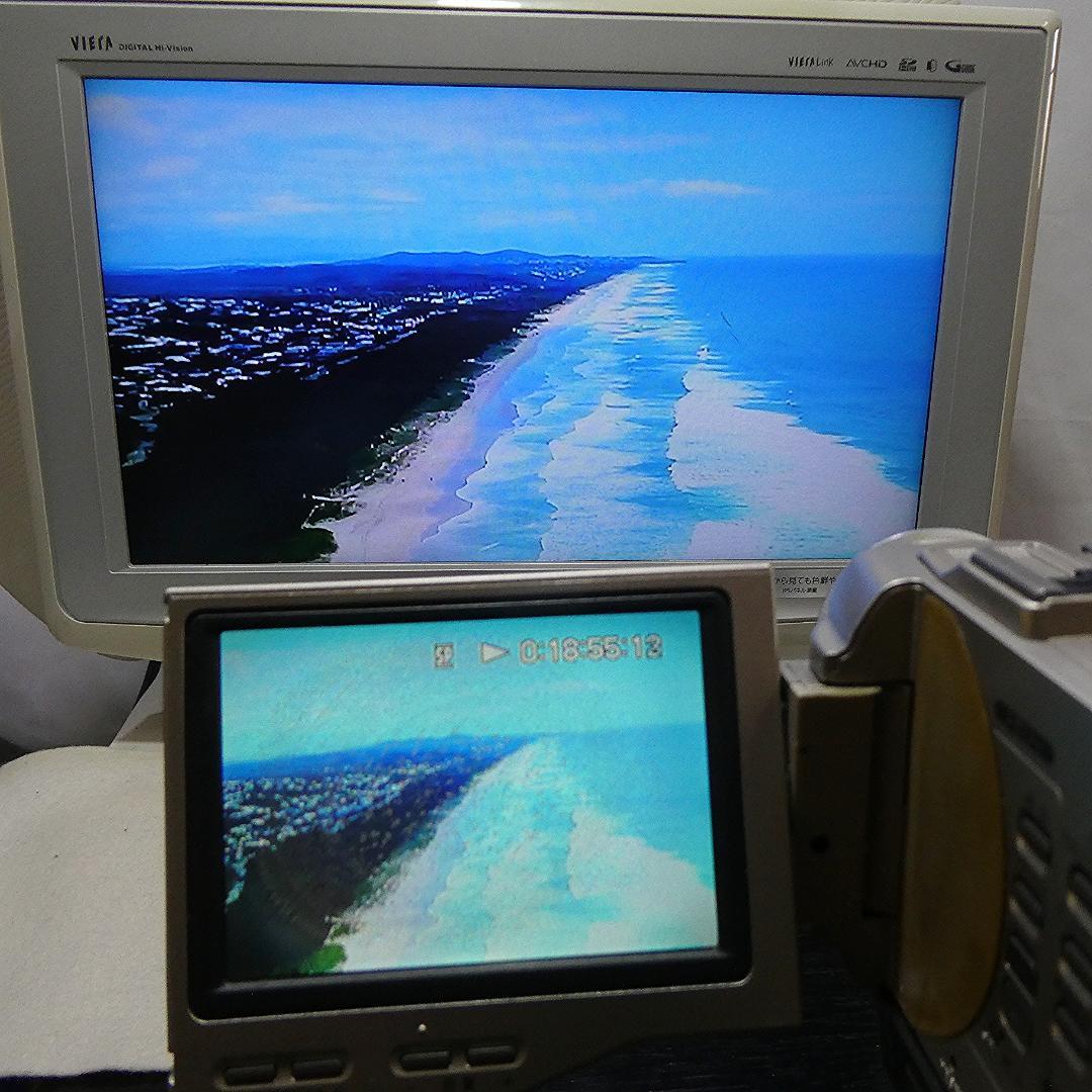 動作品ソニー DCR-TRV10 Mini DVビデオカメラDVDダビングに最適