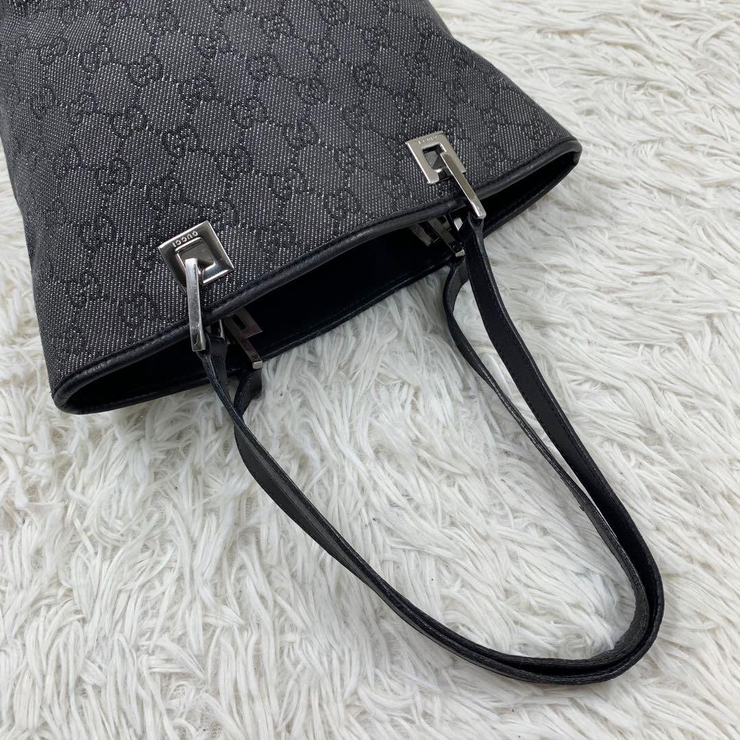 【✨極美品✨】グッチ トートバッグ GGキャンバス ブラック