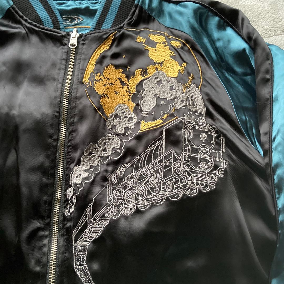 極美品　希少完売品　絡繰魂　銀河鉄道999 メーテル　スカジャン　リバーシブル