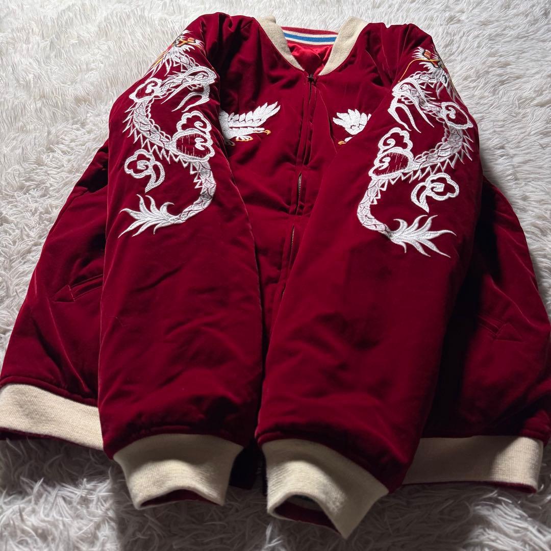 美品/希少✨BILLVAN スカジャン　リバーシブル　別珍　キルティング　42