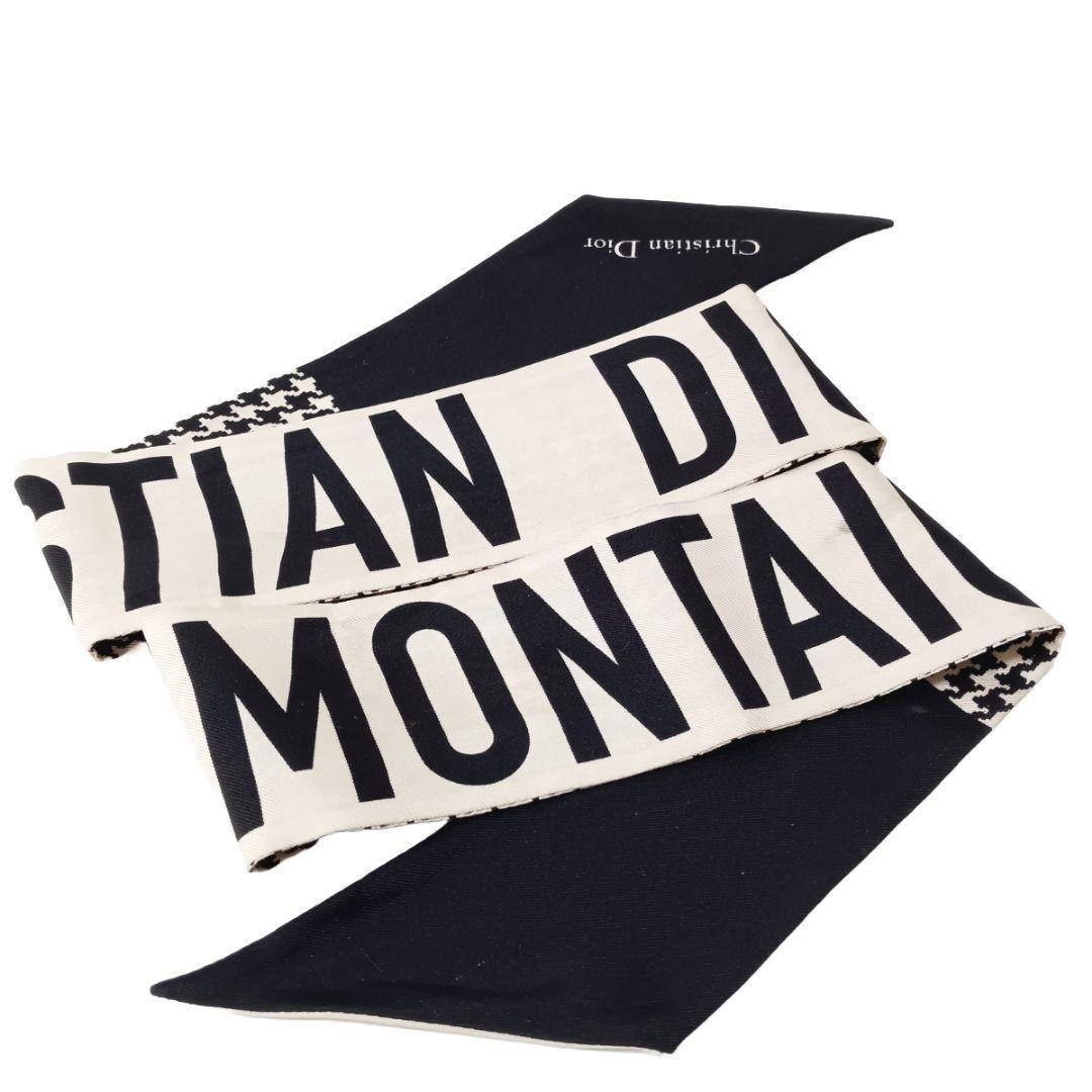 クリスチャンディオール ミッツァ 30 Montaigne スカーフ ブラック