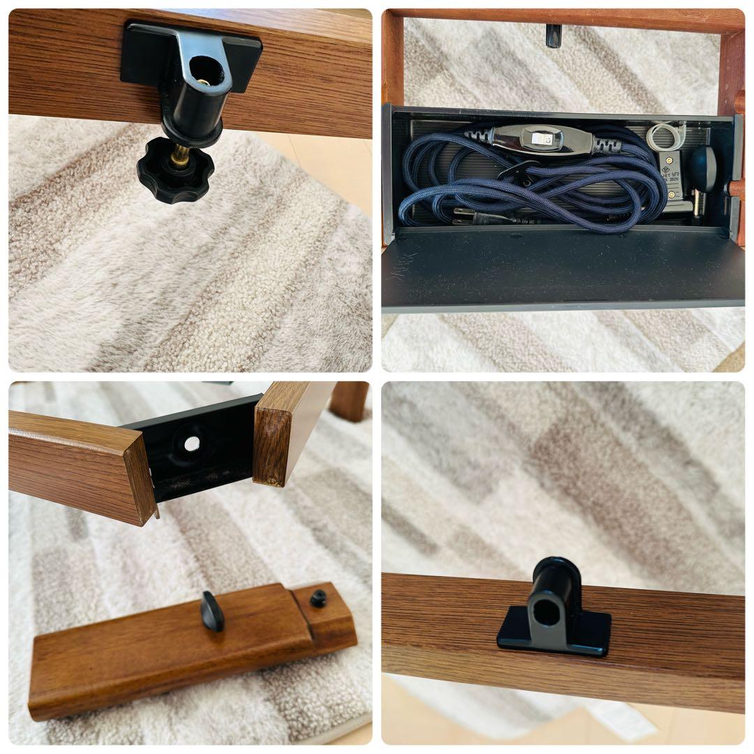 美品 木製 こたつ 75×105 cm ユアサリビングこたつ　1〜２人に最適