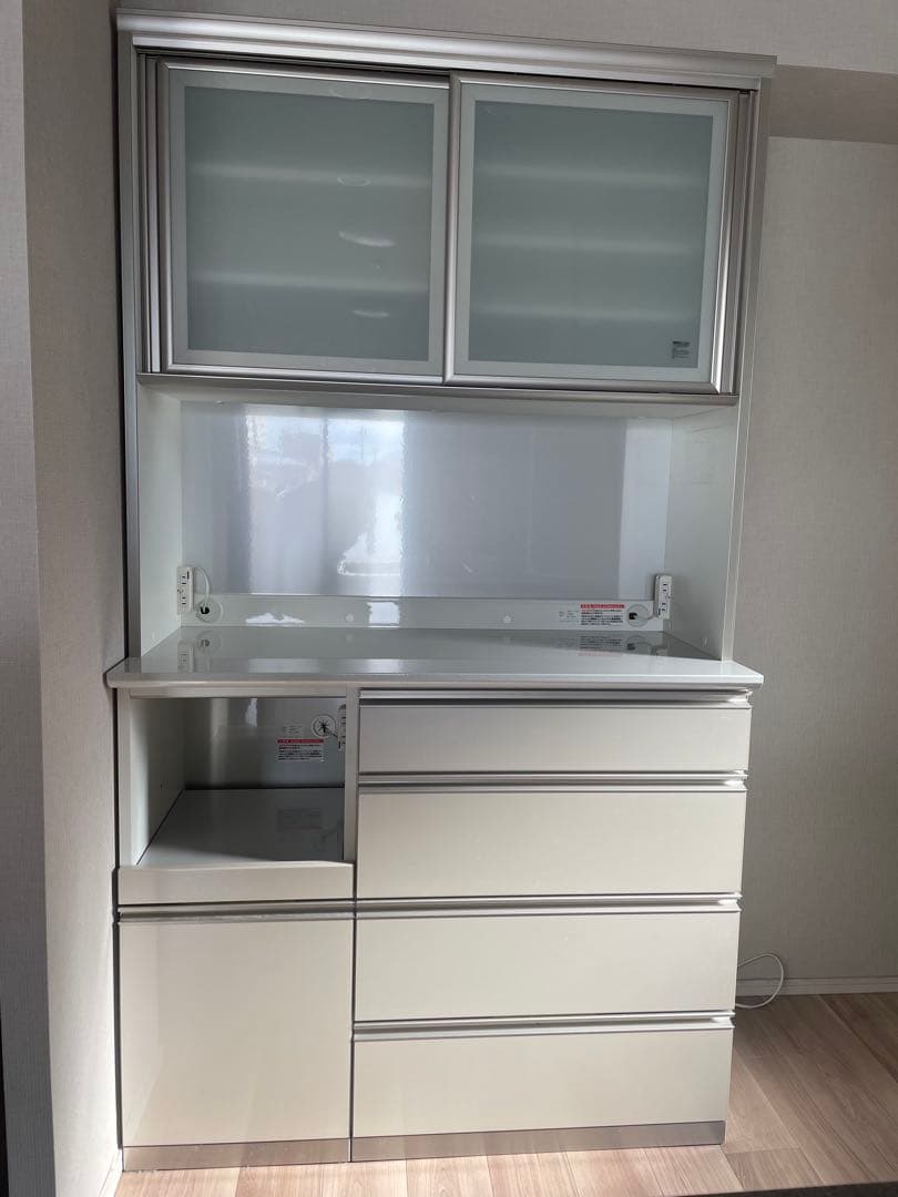 【超美品！匿名送料込み！】綾野製作所　110cm幅　キッチン収納 食器棚