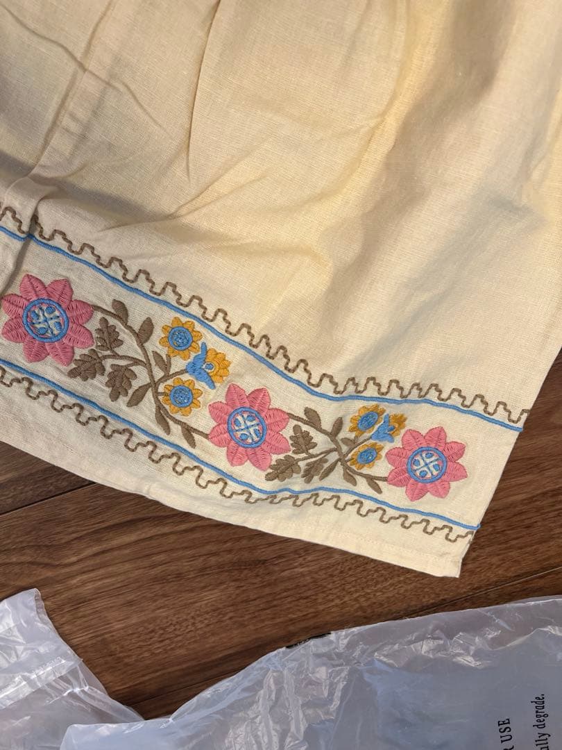 ワンピース Apolina Ursina Embroidered Pinafore 5-7y