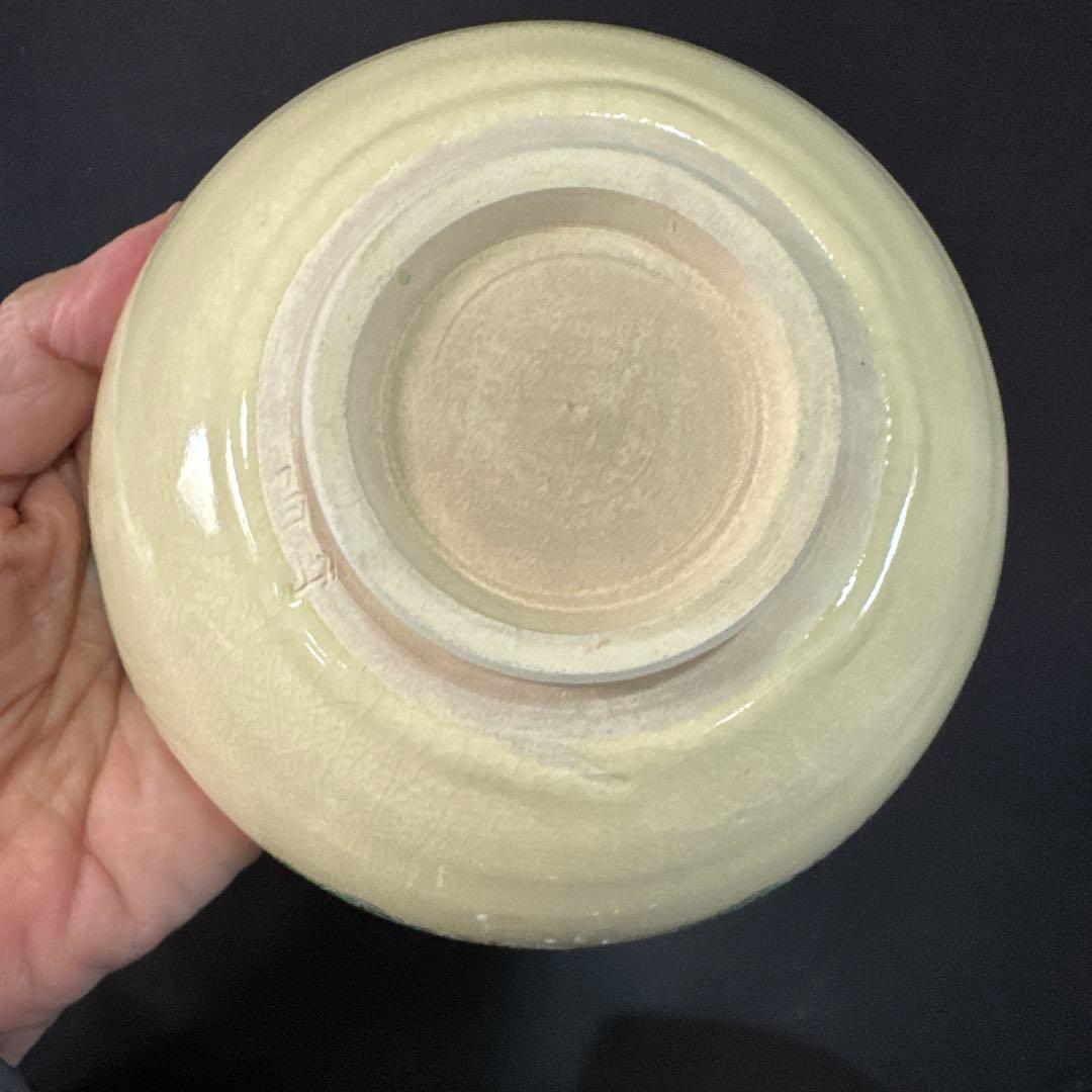 H89 送料無料　数茶碗10客　天目型菊桐文　抹茶碗　茶道具　茶室　昌山　木箱