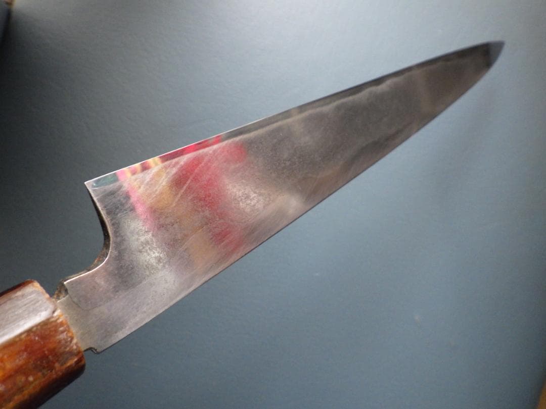 東京/久元作★柳刃包丁尺寸290ｍｍマチ/水牛八角柄★手研ぎ済み★128