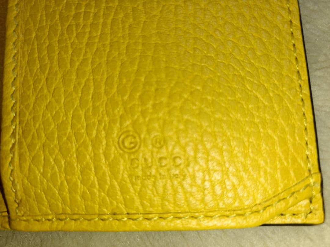MONO様用　GUCCI ブラック 長財布 イエロー内側