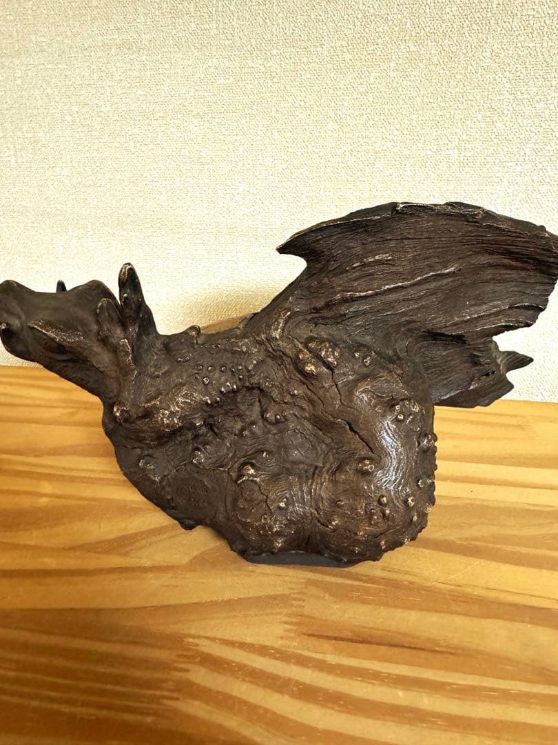 ドラゴン 龍 木彫り彫刻 置物