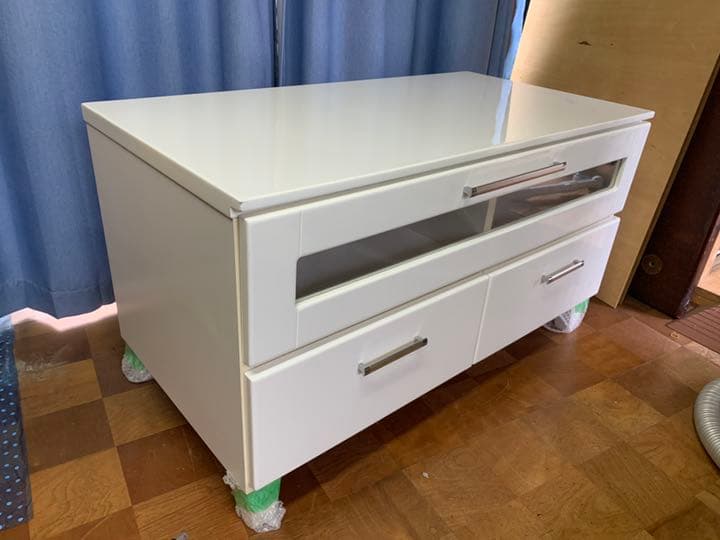 ニトリ　テレビ台　白　ブラウン管テレビ推奨