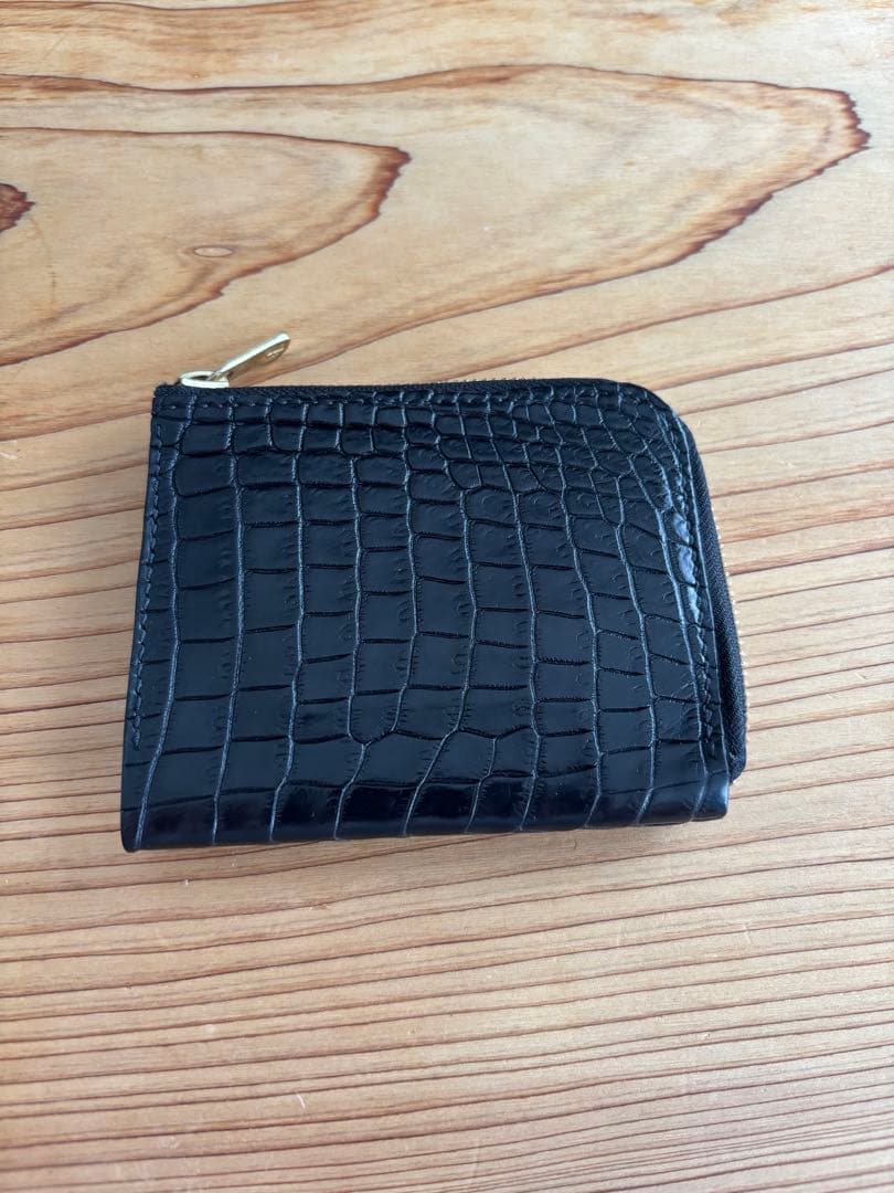 ポロサス　クロコ　L字財布
