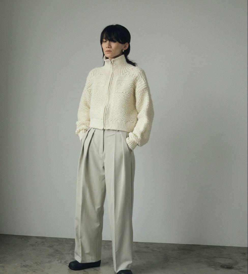 anuke Wool Zip Knit アヌーク　wool