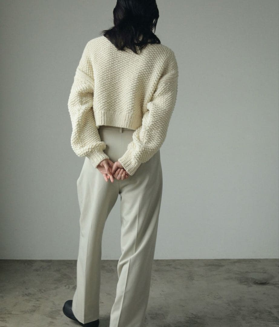 anuke Wool Zip Knit アヌーク　wool