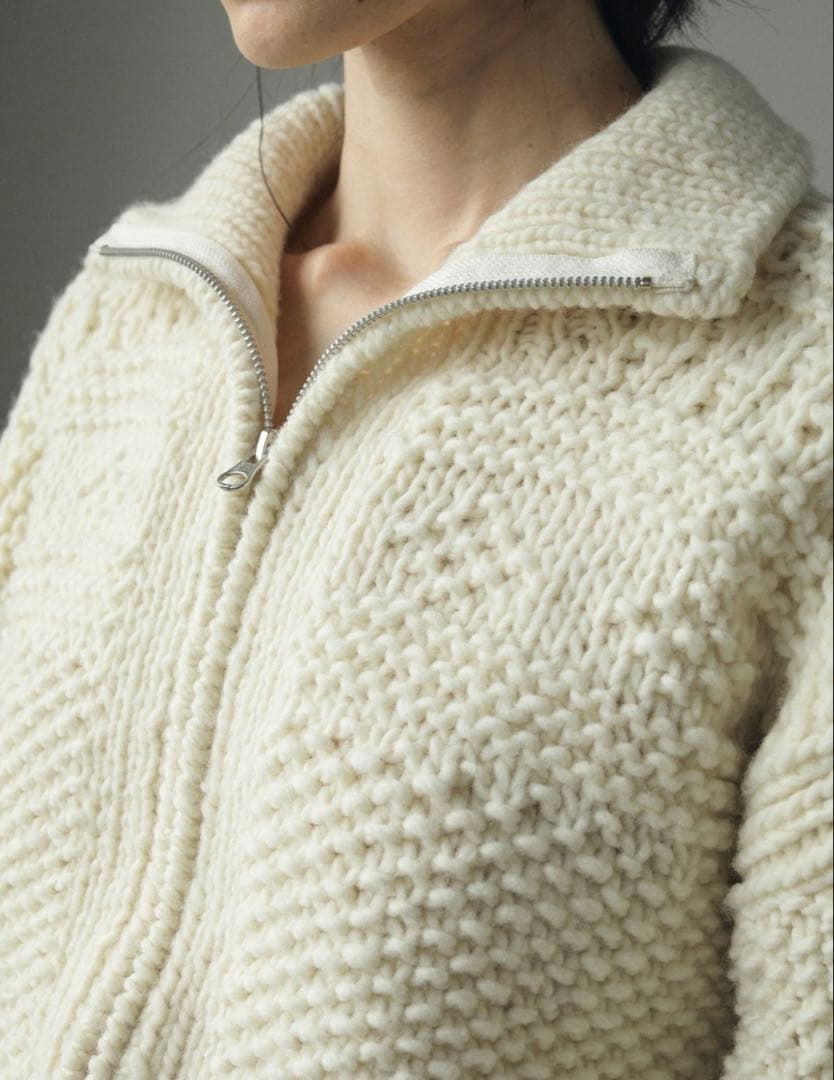 anuke Wool Zip Knit アヌーク　wool