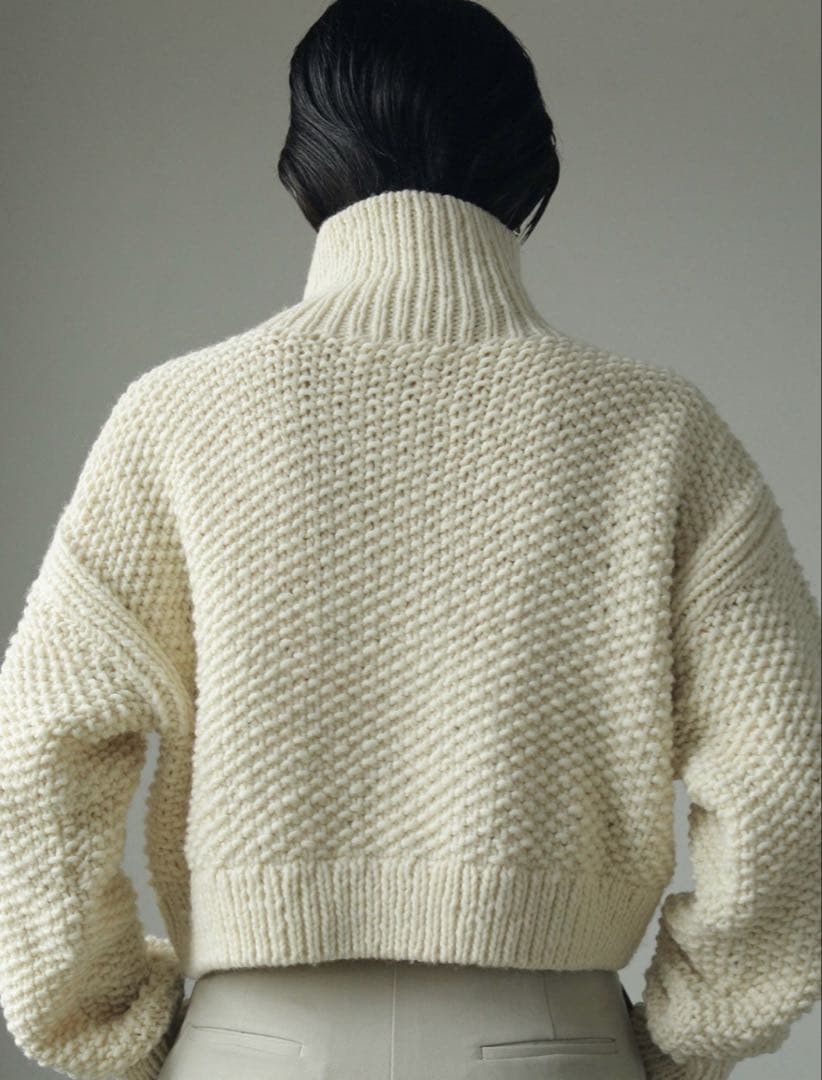 anuke Wool Zip Knit アヌーク　wool