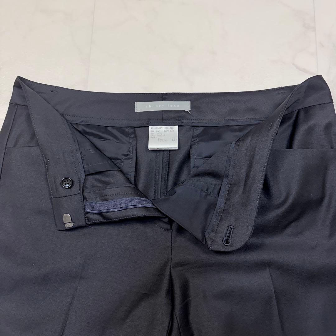 セオリーリュクス　パンツスーツ　黒　40 日本製　ビジネス　セットアップ