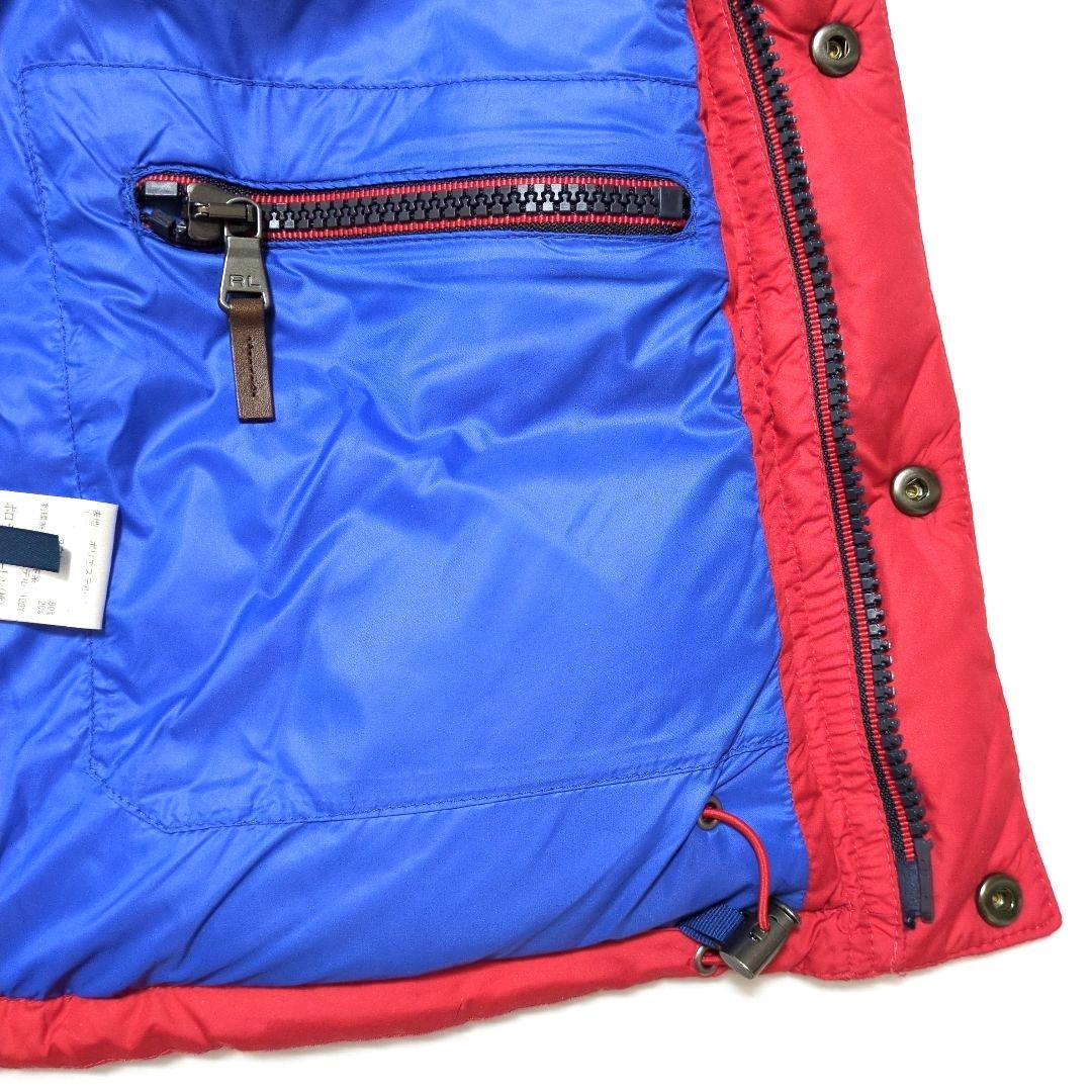 ✨️美品✨️ラルフローレン♪　ダウンベスト　ビッグポニー刺繍　レッド　L