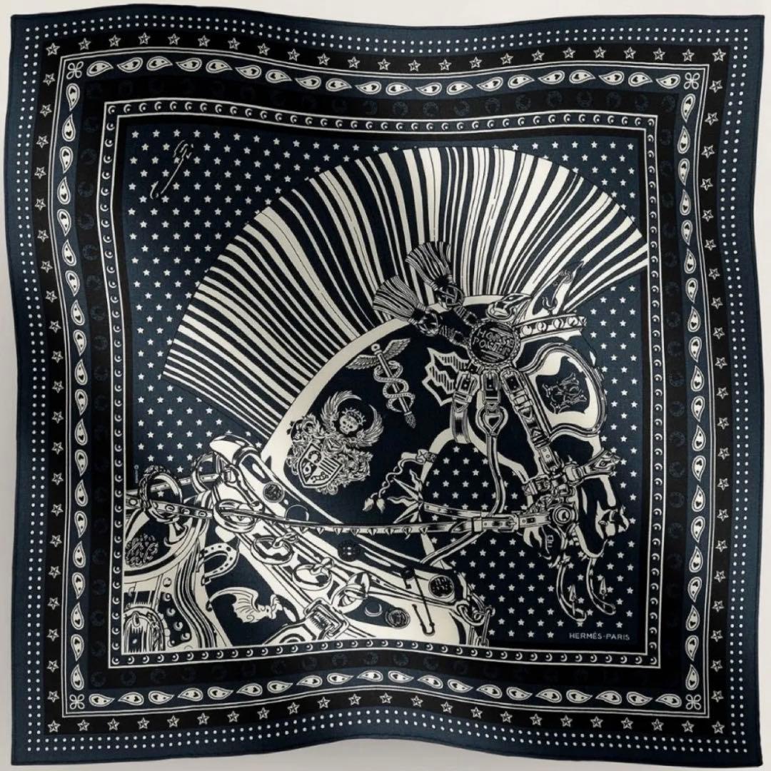 【未使用】 エルメス カシシル カレ65 スカーフ バンダナ