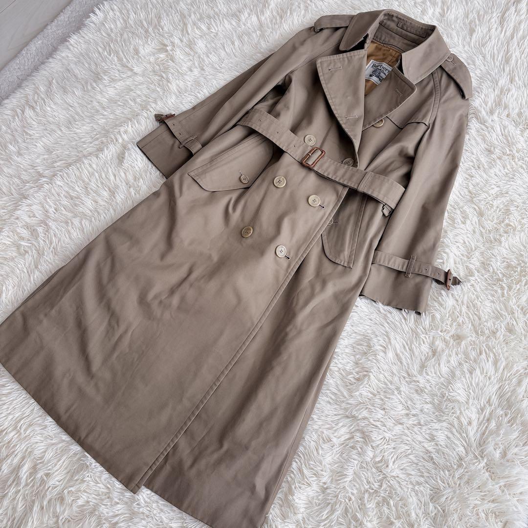 美品✨Burberrys ノバチェックトレンチコート 玉虫色 白タグ ライナー付