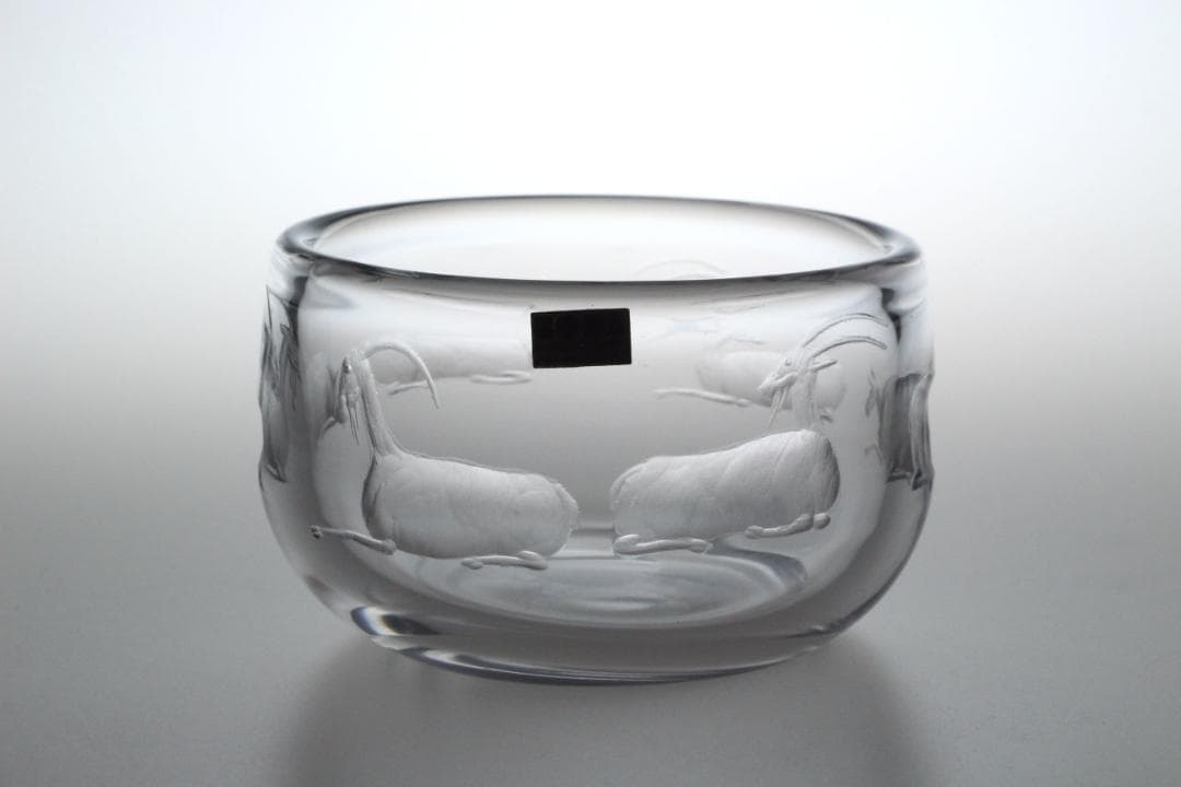 Erik Hoglund エリックホグラン クリスタルガラス ボウル ヤギ