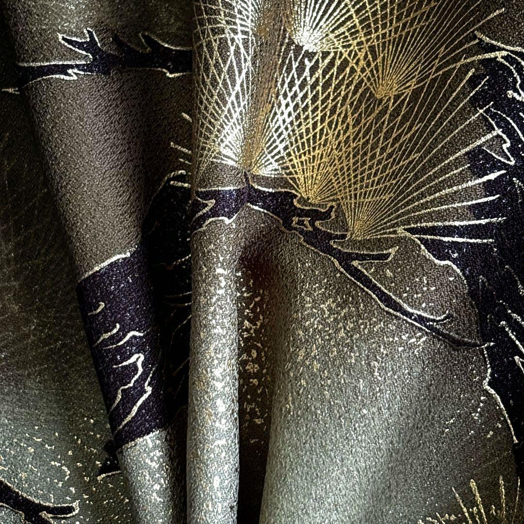 美品フルセット　七五三　５歳男の子　豪華金鷹羽織　袴　長着　長襦袢　小物5055