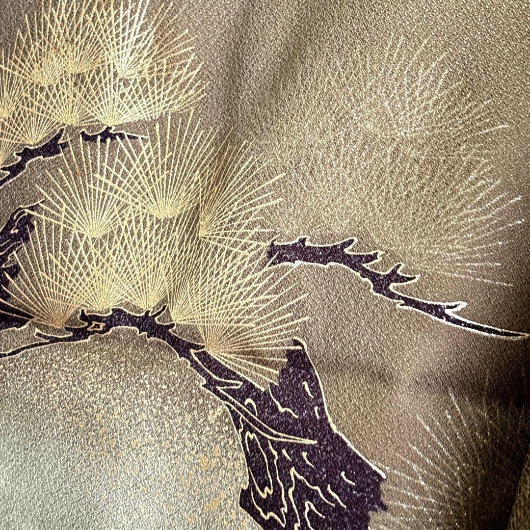 美品フルセット　七五三　５歳男の子　豪華金鷹羽織　袴　長着　長襦袢　小物5055