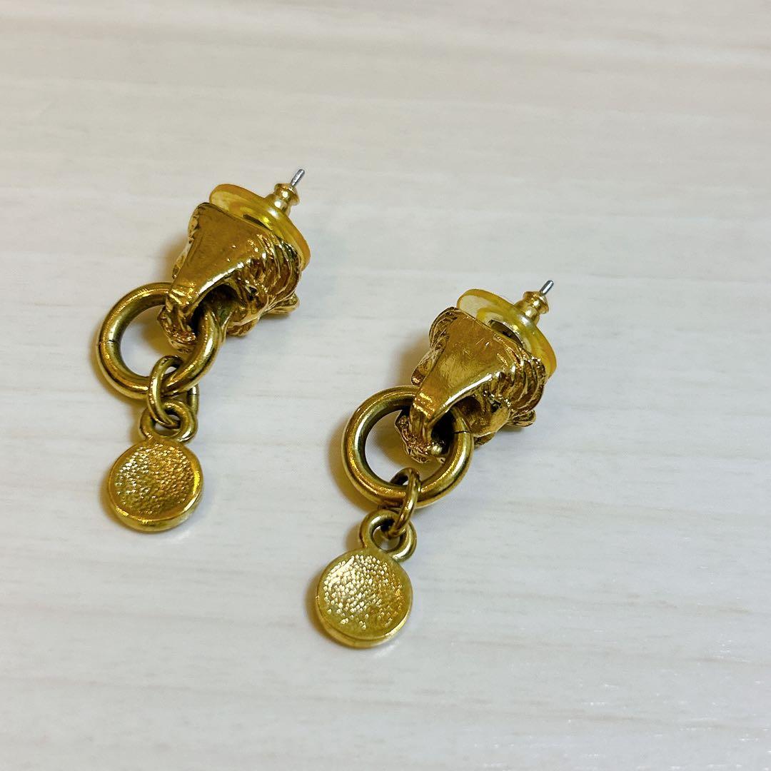 ライオンヘッド　ピアス　Leo ヴィンテージ