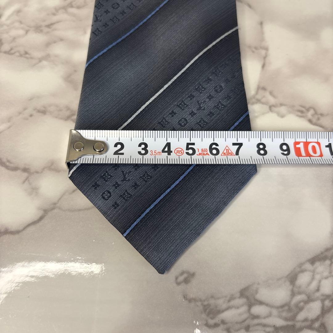【訳あり特価】Louis Vuitton ネクタイ　ブラック　グレー　モノグラム