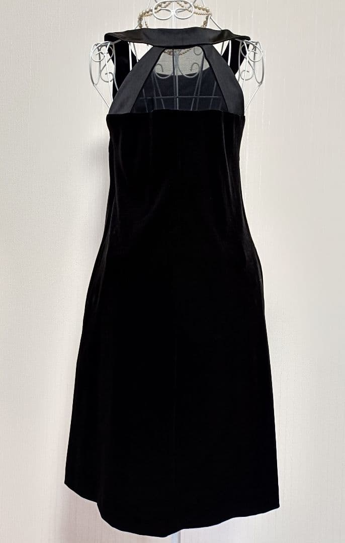 ☆フォクシーニューヨークデイジーベロアワンピースブラック3点セット38☆