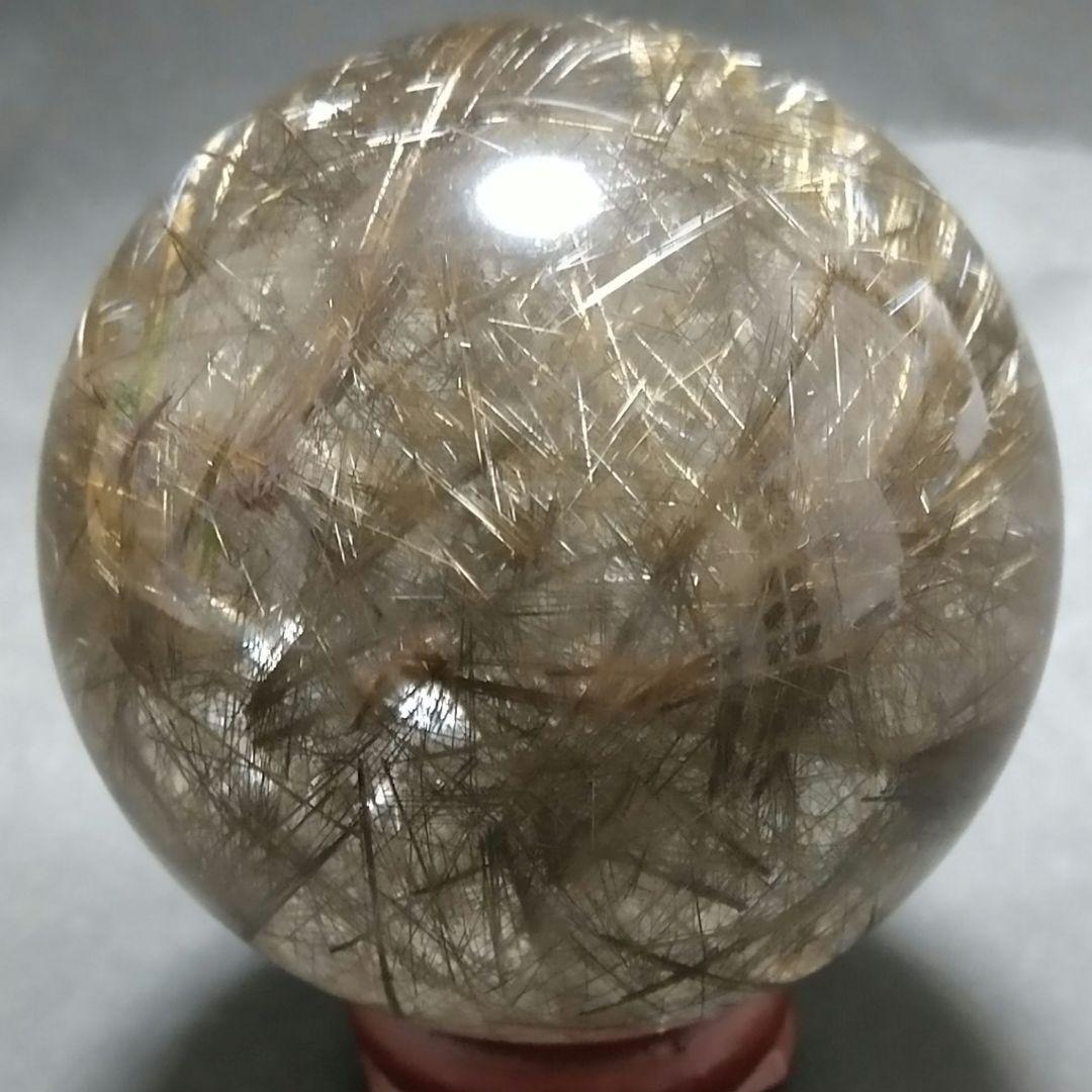 値下げＥ-24【 超高品質 別格品 シルバールチル】丸玉 57㎜玉 272グラム