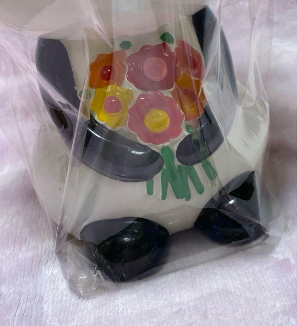昭和レトロ RUNE パンダ 置物 陶器製 貯金箱 内藤ルネ