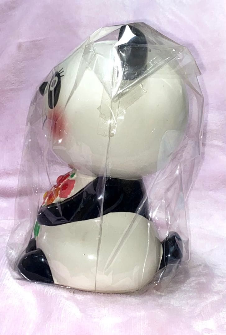 昭和レトロ RUNE パンダ 置物 陶器製 貯金箱 内藤ルネ