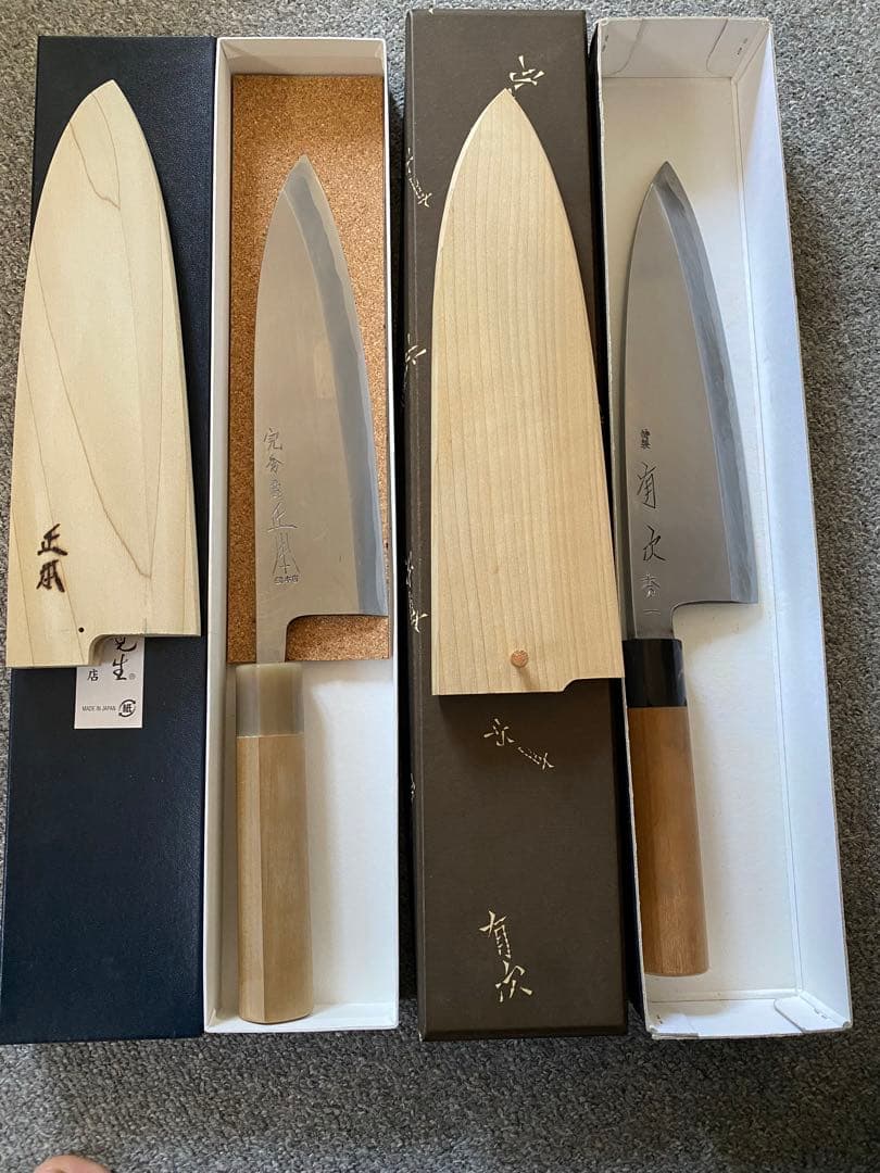 正本総本店　有次　出刃包丁　刃渡り24cm 箱と鞘付いてます