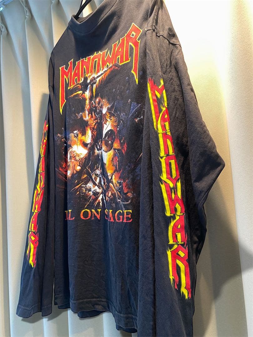 【当時もの】Manowarマノウォー 90s REDWOODタグ　ロンT XL