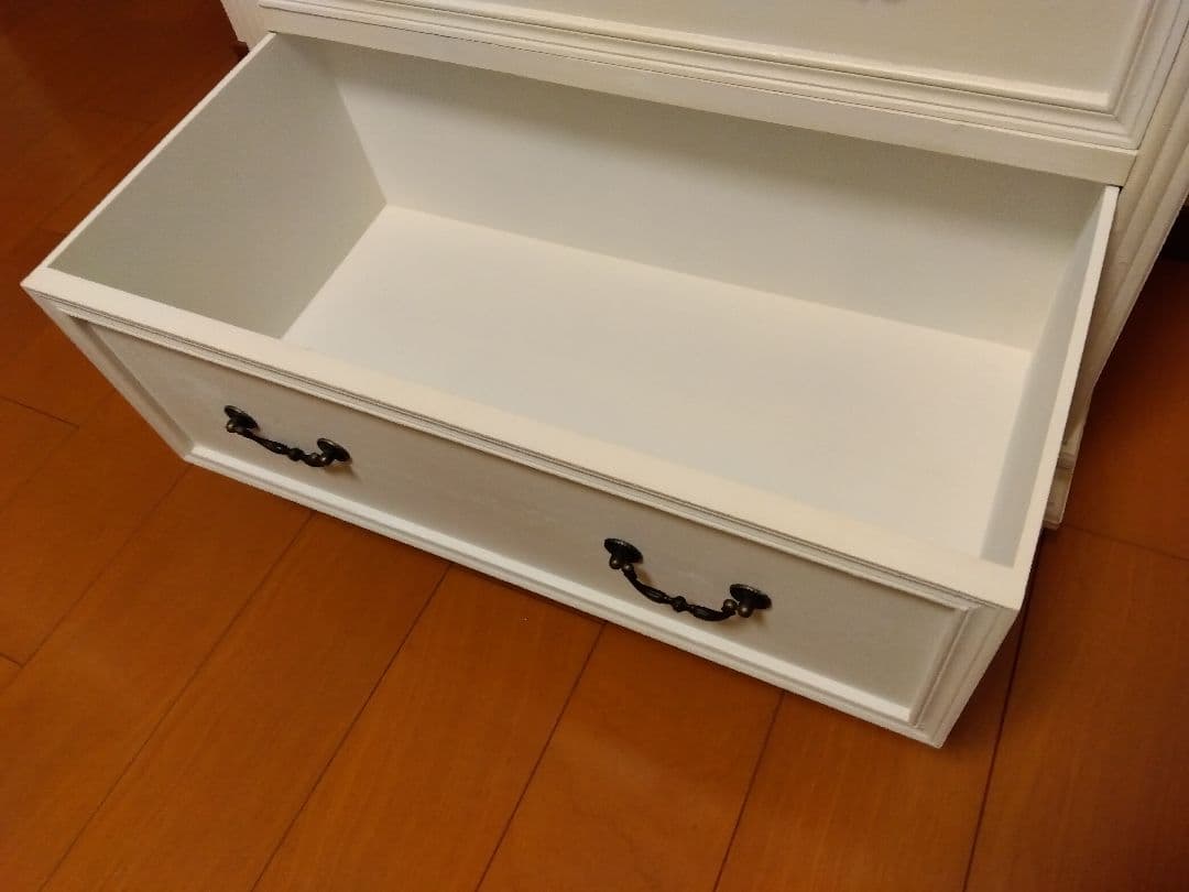 ★フレンチ風★木製チェスト★ドロワー★収納★白色★