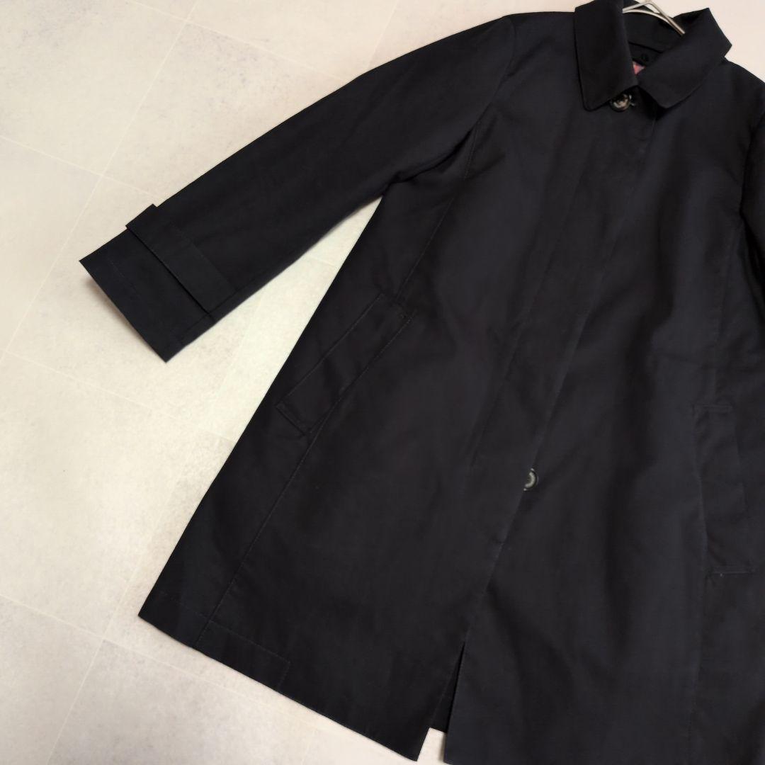 【極美品】マッキントッシュフィロソフィー ライナー付ステンカラーコート 36 紺