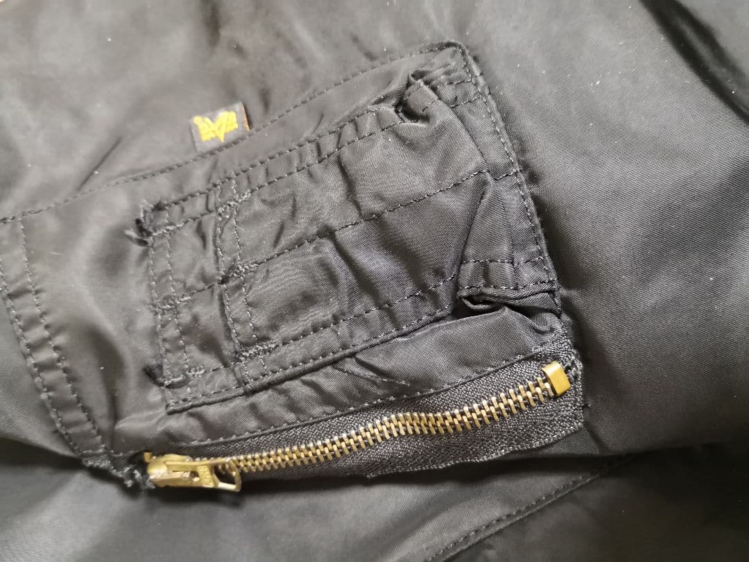 ALPHA MA-1 BLACK XXXL★80s-90s