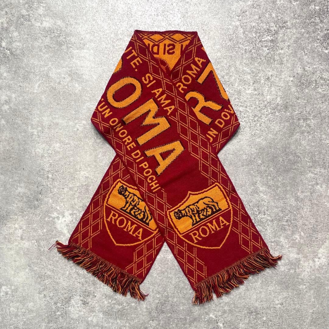 【vintage AS ROMA football scarf】