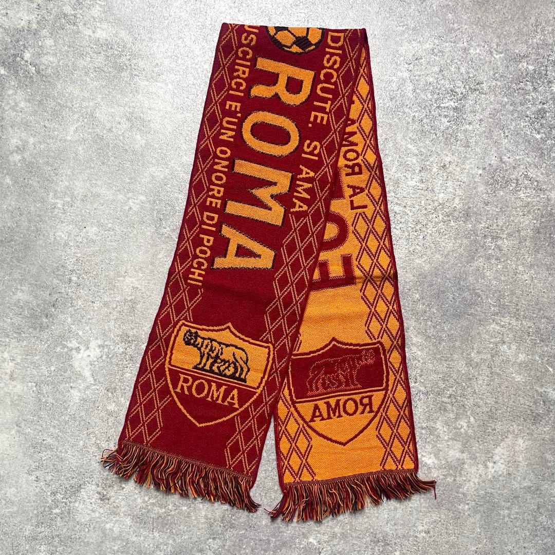 【vintage AS ROMA football scarf】