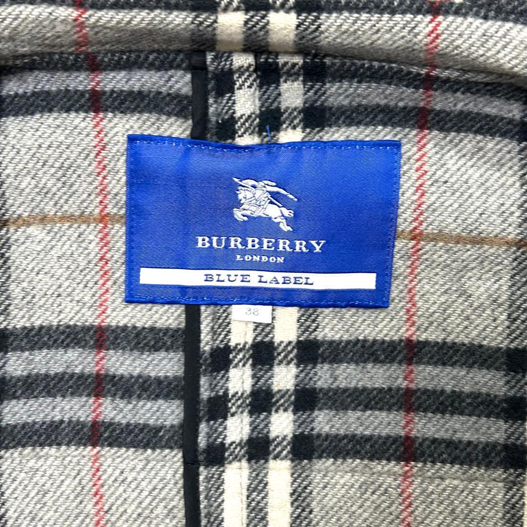 最終価格BURBERRY BLUE LABEL バーバリーダッフルコートM 38