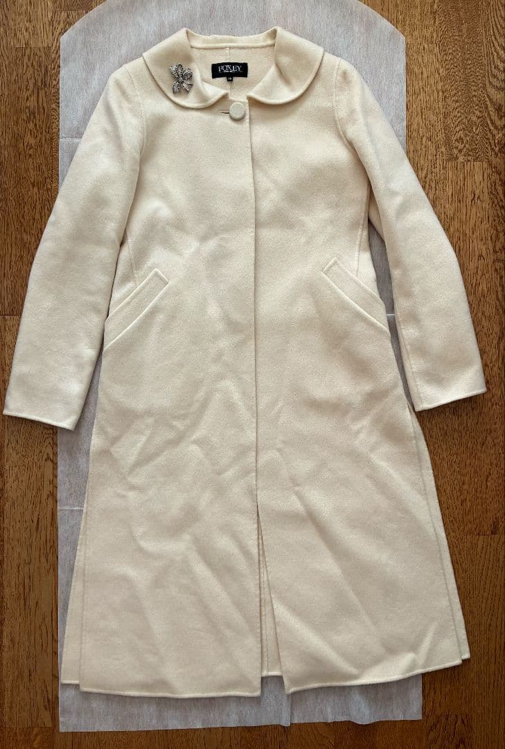 最終価格フォクシー　カシミヤ100%　コート　40