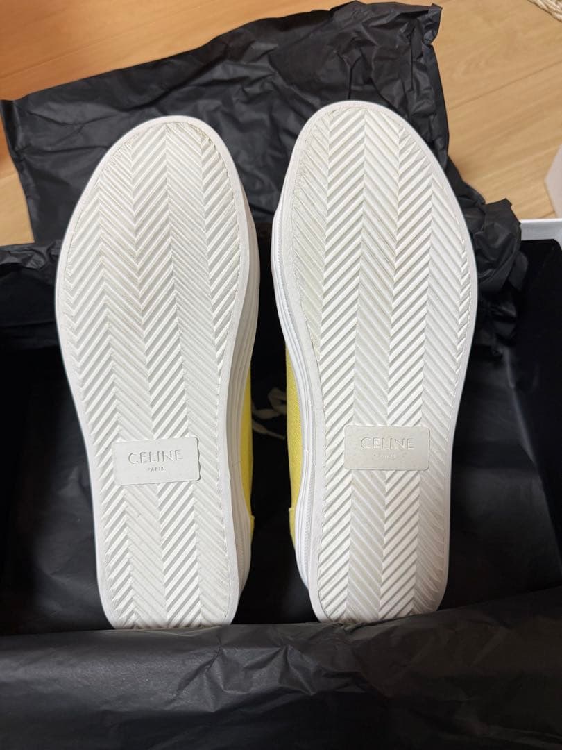 CELINE キャンパス生地スニーカー 厚底