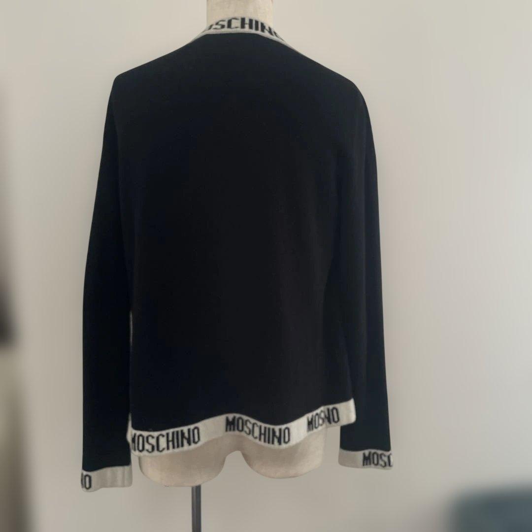 MOSCHINO ブラック カーディガン ニット　人気アイテム！ブラックカラー