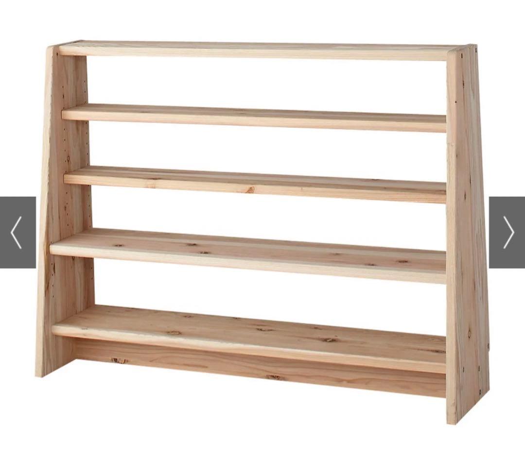 まおぽん様　国産杉 薄型頑丈タワーシェルフ 幅120cm高さ89.5cm