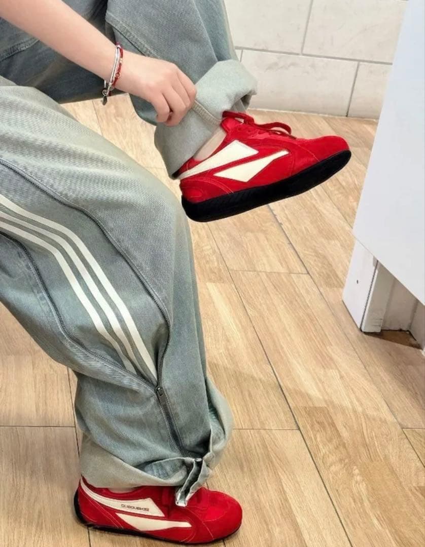 新品24 ADILENIUM シーズン3 ジップウォッシュド デニム パンツ